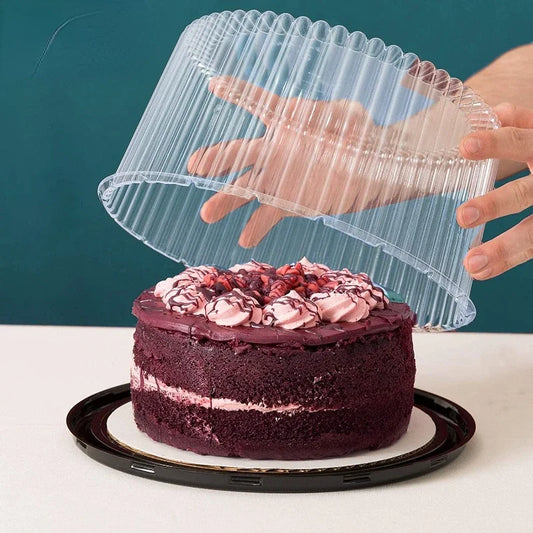 10pcs 8/6 Inch Transparent Cake Box Plastic Cake Boxes And Packaging Transparent Clear Cupcake Muffin Dome Holder Cases Wedding