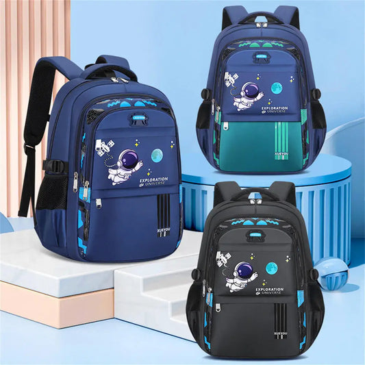 Astronaut Backpack for Boys and Girls Teens Large Capacity School Bag for Students Lightweight Breathable School Bag