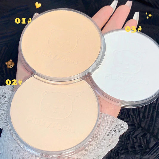 Oil Control Makeup Powder Moisturizing Brightening Press Powder Nature Light Breathable Waterproof Lasting Setting Loose Powder