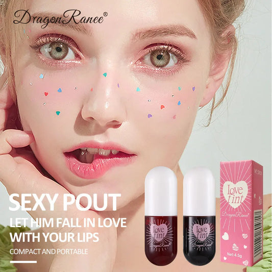 Dragonranee Lip Dye Liquid Lip Glaze Cute Waterproof Non-Stick Liquid Lipstick 6 Colors Available