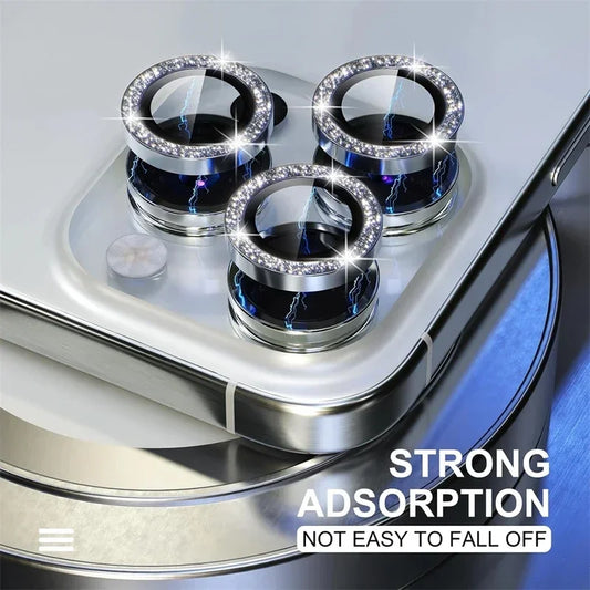 Camera Lens Protector For iPhone 17 Pro Max 17Air 17Pro 15 16 Pro Max Diamond Metal Protective Glass For iPhone 14 15 Plus Lens