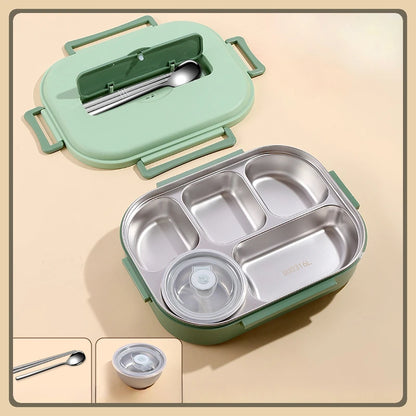 New 316L stainless steel lunch box for kids, insulated, portable, bento lunch box, large-capacity food container