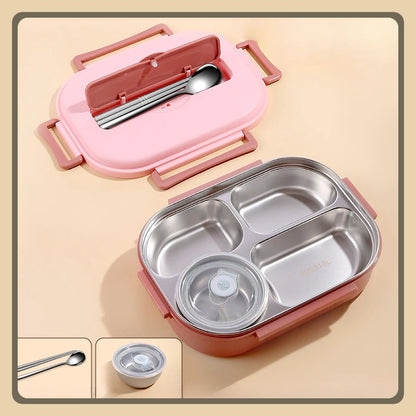 New 316L stainless steel lunch box for kids, insulated, portable, bento lunch box, large-capacity food container