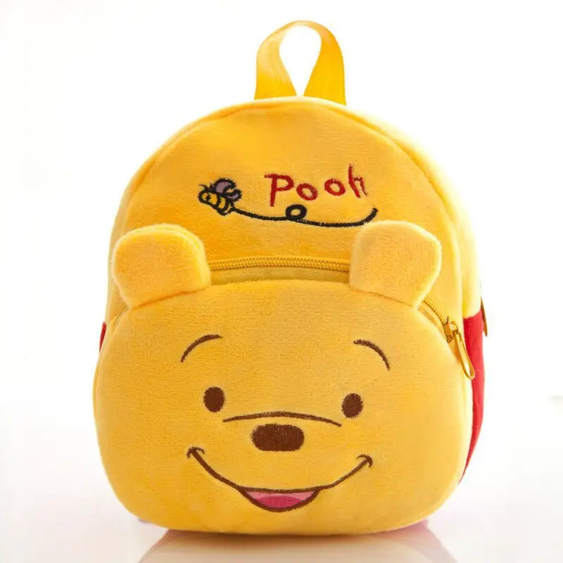Mickey Mouse Plush Backpack Children's Baby Schoolbag SpidSuffolk Hello Kitty TrueMouse Minnie Winnie The Pooh Stitch