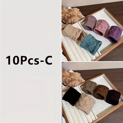 5/10/20Pcs/Set New Women Girls Colorful Nylon Elastic Hair Bands Ponytail Hold Small Hair Tie Rubber Bands Scrunchie Hair Access