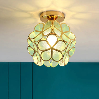 Crystal Petal Ceiling Light Modern Aisle Porch Balcony LED Lamps for Bedroom Living Room Corridor Balcony Nodic Lights