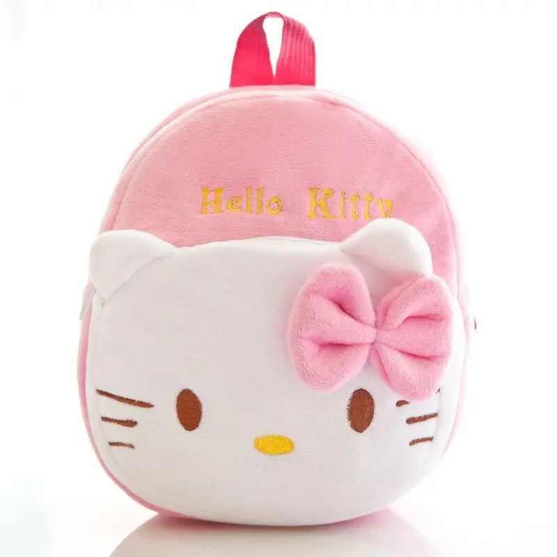Mickey Mouse Plush Backpack Children's Baby Schoolbag SpidSuffolk Hello Kitty TrueMouse Minnie Winnie The Pooh Stitch