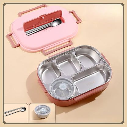 New 316L stainless steel lunch box for kids, insulated, portable, bento lunch box, large-capacity food container