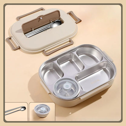 New 316L stainless steel lunch box for kids, insulated, portable, bento lunch box, large-capacity food container