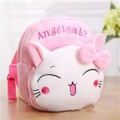 Mickey Mouse Plush Backpack Children's Baby Schoolbag SpidSuffolk Hello Kitty TrueMouse Minnie Winnie The Pooh Stitch