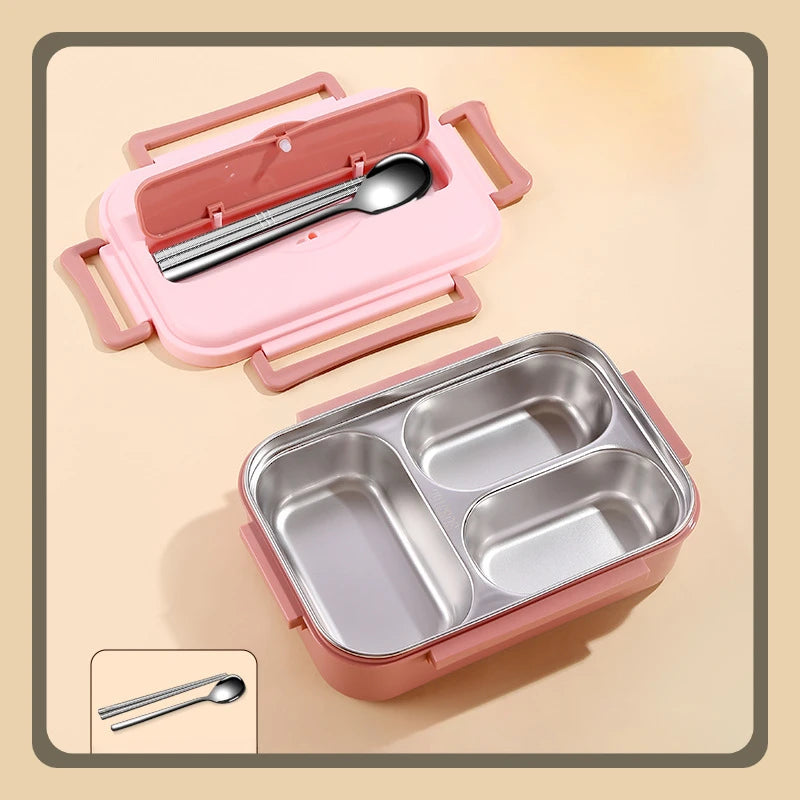 New 316L stainless steel lunch box for kids, insulated, portable, bento lunch box, large-capacity food container
