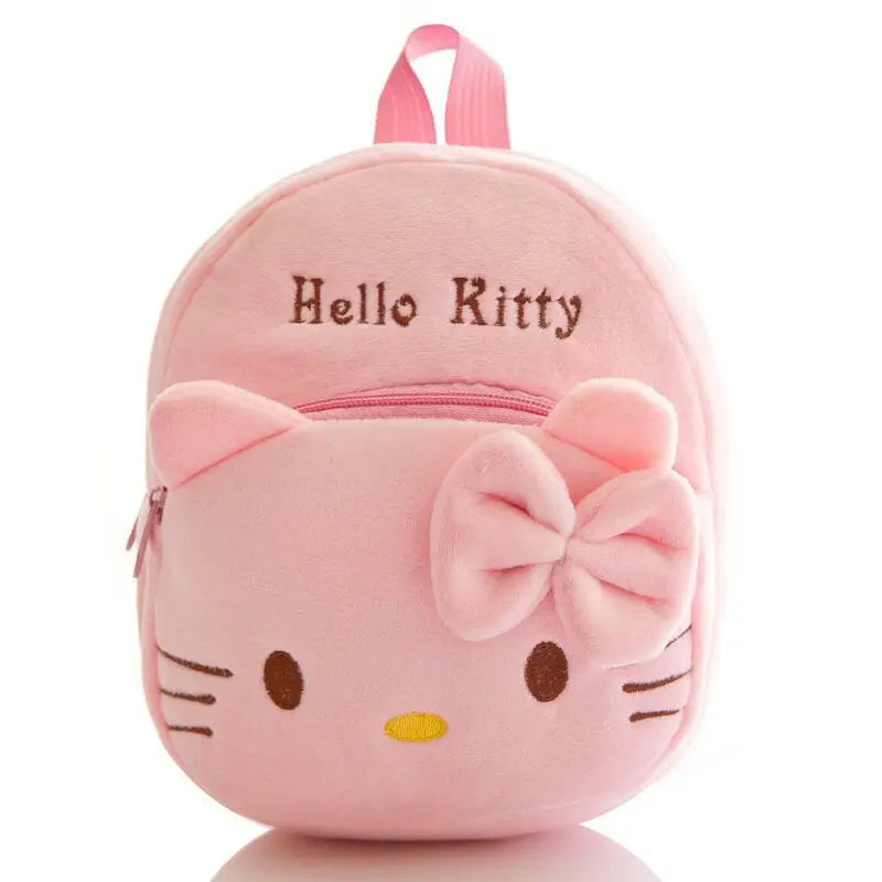 Mickey Mouse Plush Backpack Children's Baby Schoolbag SpidSuffolk Hello Kitty TrueMouse Minnie Winnie The Pooh Stitch