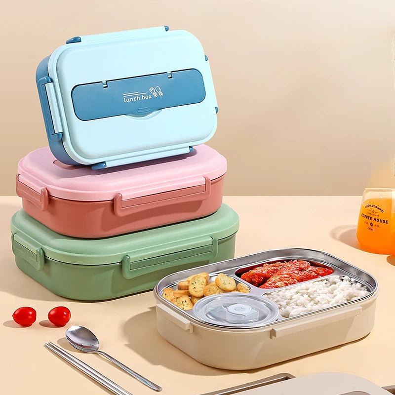 New 316L stainless steel lunch box for kids, insulated, portable, bento lunch box, large-capacity food container