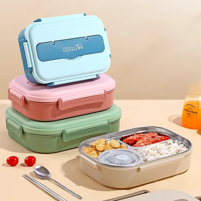 New 316L stainless steel lunch box for kids, insulated, portable, bento lunch box, large-capacity food container