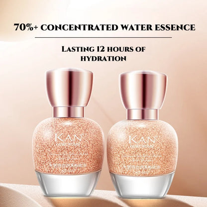 KAN Bubble Foundation with Luminous Hold, 12 hours of makeup retention.