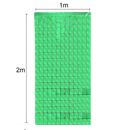 2M Backdrop Fornite Rain For Photo Zone Birthday Decoration Wedding Decor Christmas Tinsel Glitter Foil Backdrop Party Curtain