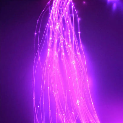 2700m/Roll 0.75mm diameter sparkle flash point  glow PMMA plastic fiber optic