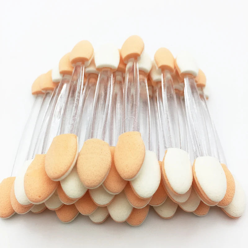 Hot Fashion 30/5Pcs Pro Sponge Stick Eye Shadow Brush Applicator Cosmetic Make up  Double-head Eyeshadow Brush For Women Makeups
