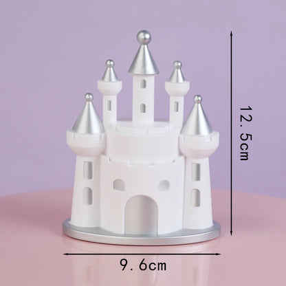 Princess Prince Castle Happy Birthday Decoration Home Dinner Baking Cupcake Cake Topper Cake Flags Event Pary Supplies Love Gift