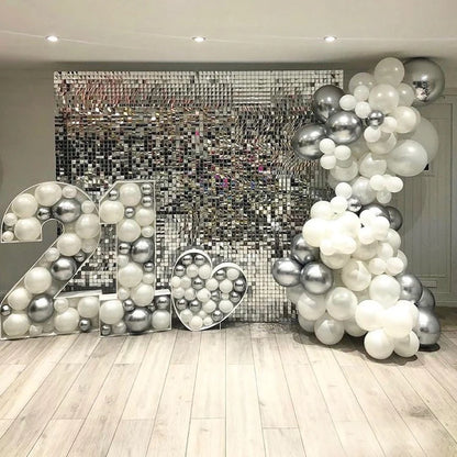 2M Backdrop Fornite Rain For Photo Zone Birthday Decoration Wedding Decor Christmas Tinsel Glitter Foil Backdrop Party Curtain