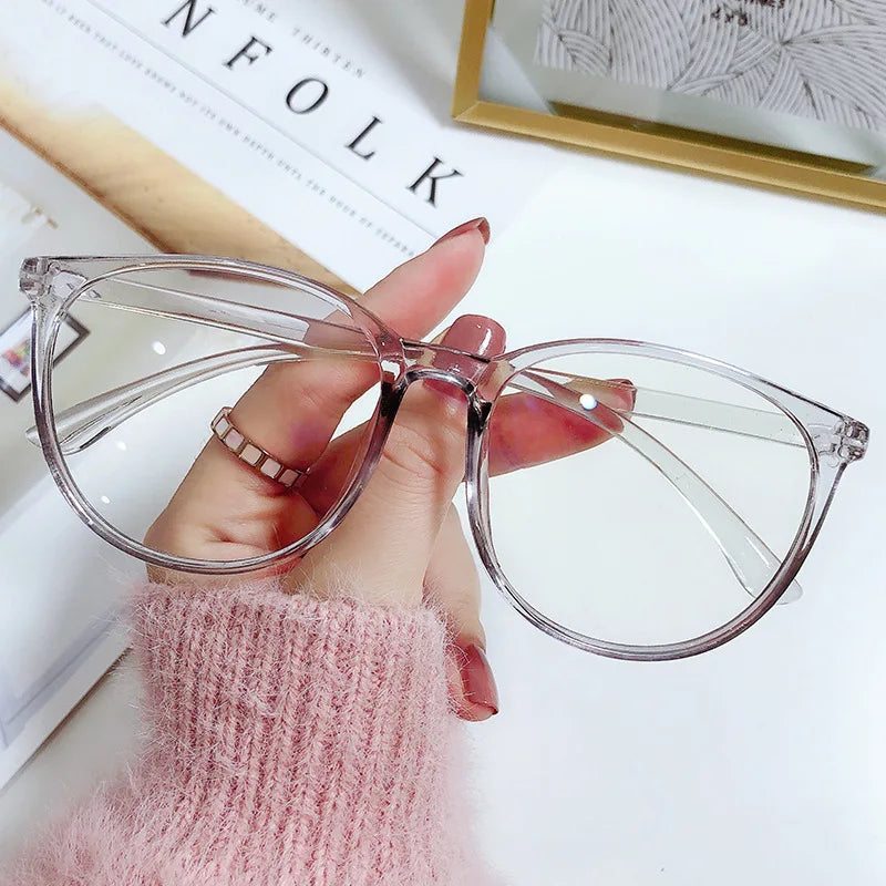High-quality cat eye frame glasses Myopia Glasses Women Men Nearsighted Eyewear Anti blue light Glasses with Diopters Minus -1.0