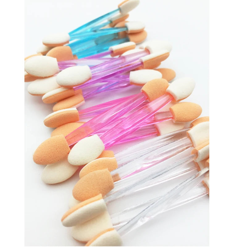 Hot Fashion 30/5Pcs Pro Sponge Stick Eye Shadow Brush Applicator Cosmetic Make up  Double-head Eyeshadow Brush For Women Makeups