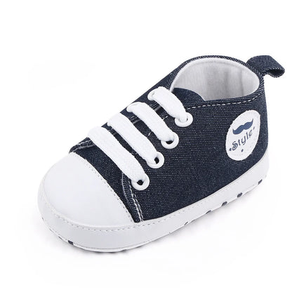 1 Pairs Lytwtw's Spring Autumn Cute Cartoon Strawberry Ice Cream Mustache Sports Baby Toddler Shoes Soft Sole Baby First Walkers