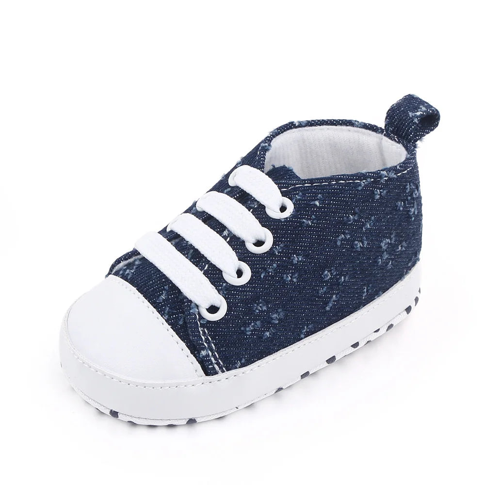 1 Pairs Lytwtw's Spring Autumn Cute Cartoon Strawberry Ice Cream Mustache Sports Baby Toddler Shoes Soft Sole Baby First Walkers