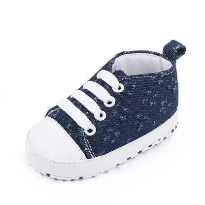 1 Pairs Lytwtw's Spring Autumn Cute Cartoon Strawberry Ice Cream Mustache Sports Baby Toddler Shoes Soft Sole Baby First Walkers