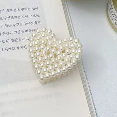 2021 New Fashion Exquisite Medium Small Pearl Geometric Hairpin Hair Crab Hair Claws Women Girl Hair Accessories Headwear