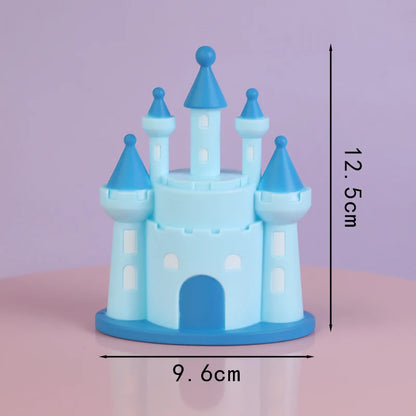 Princess Prince Castle Happy Birthday Decoration Home Dinner Baking Cupcake Cake Topper Cake Flags Event Pary Supplies Love Gift