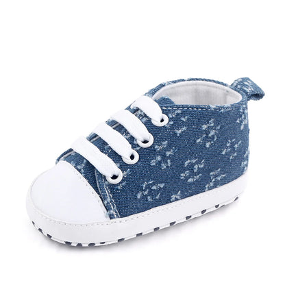 1 Pairs Lytwtw's Spring Autumn Cute Cartoon Strawberry Ice Cream Mustache Sports Baby Toddler Shoes Soft Sole Baby First Walkers