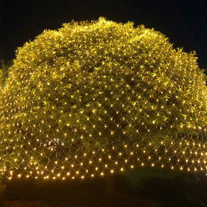 2x2M 3X2M 6X4M LED Christmas Net Light Outdoor Garden Net Mesh Fairy Garland Light Holiday Wedding Party Backdrop Curtain Light