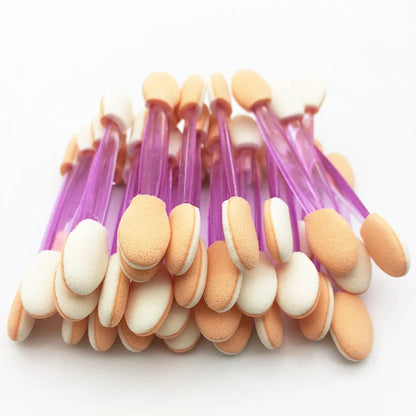 Hot Fashion 30/5Pcs Pro Sponge Stick Eye Shadow Brush Applicator Cosmetic Make up  Double-head Eyeshadow Brush For Women Makeups