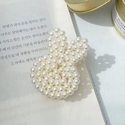2021 New Fashion Exquisite Medium Small Pearl Geometric Hairpin Hair Crab Hair Claws Women Girl Hair Accessories Headwear