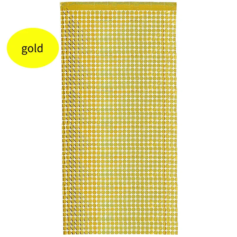 2M Backdrop Fornite Rain For Photo Zone Birthday Decoration Wedding Decor Christmas Tinsel Glitter Foil Backdrop Party Curtain