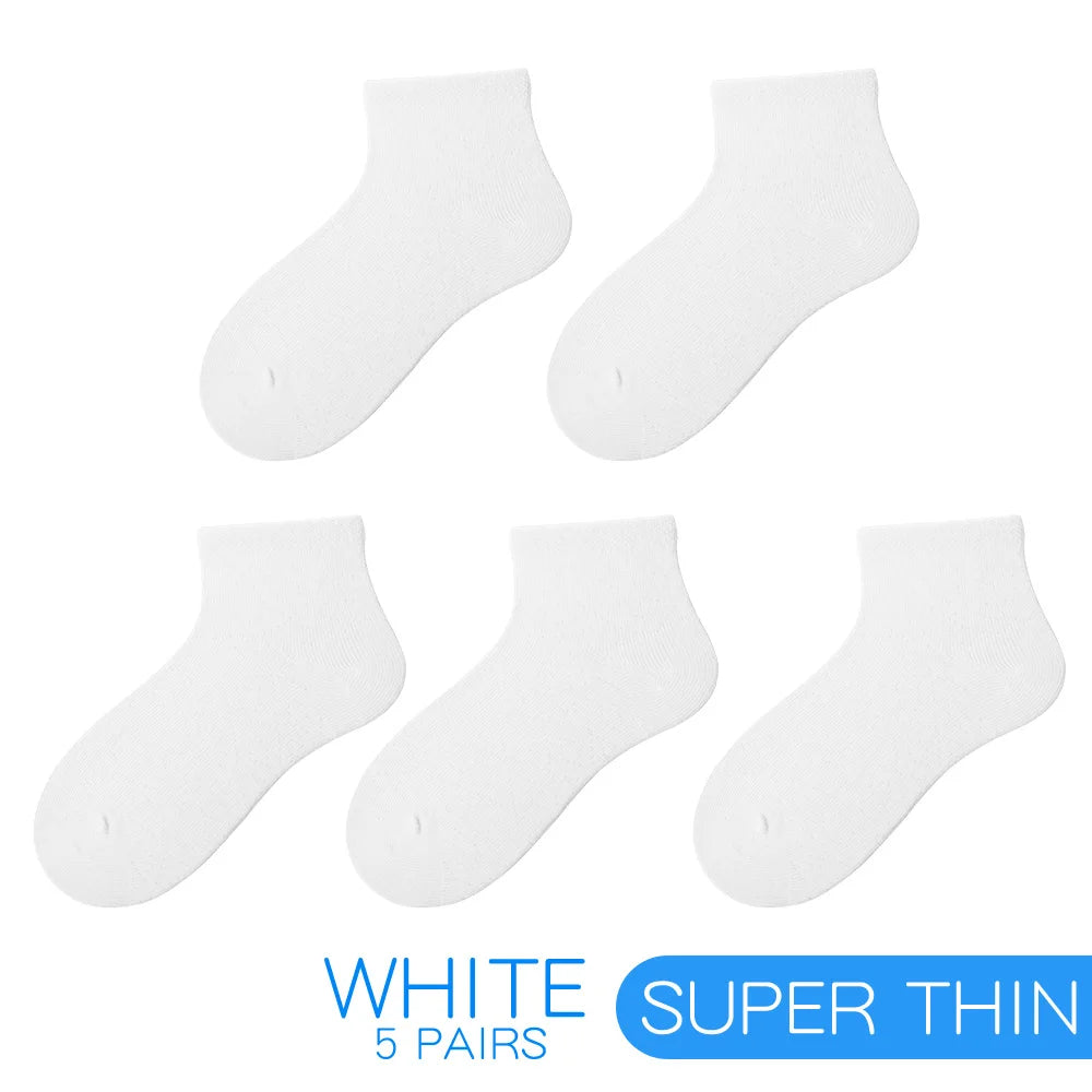 MIPP brand new product 2018 summer girl boy ultra-thin mesh socks solid color children's socks 5 pairs/lot