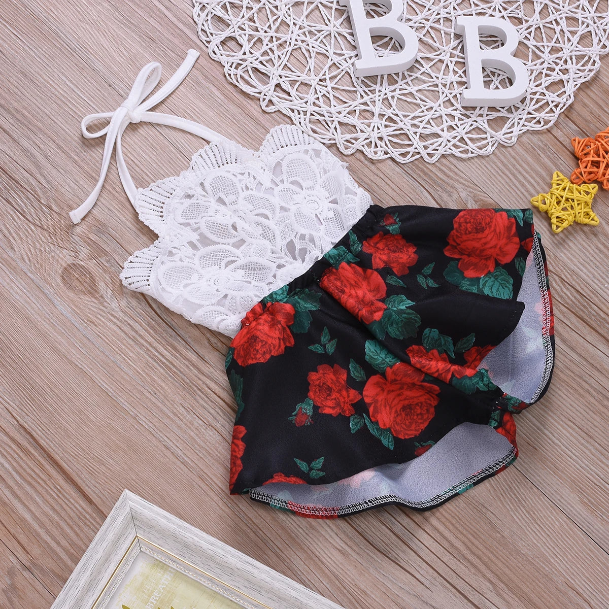 Cute Newborn Baby Girls Rompers Flower Infant Baby Clothes Sleeveless Jumpsuit Playsuit Summer Baby Costumes