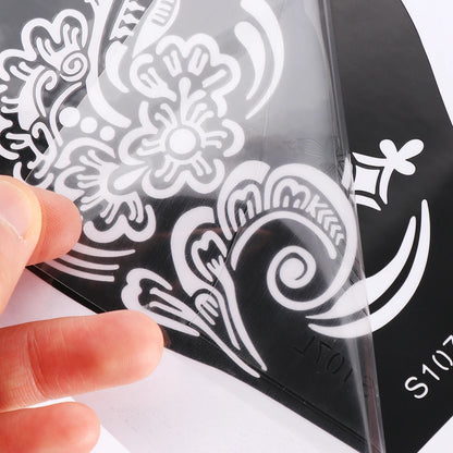 2025 New Professional Henna Stencil Temporary Hand Tattoo Body Art Sticker Template Wedding Tool Flower Tattoo Stencil