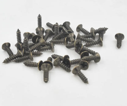 500Pcs 2*6mm 2*8mm 2.5*8mm 2.5*10mm 3x8mm Flat head screw Carpenter's small screw Furniture wooden box hardware accessories