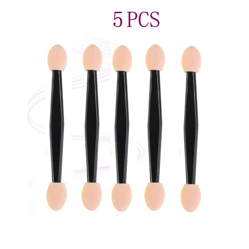 Hot Fashion 30/5Pcs Pro Sponge Stick Eye Shadow Brush Applicator Cosmetic Make up  Double-head Eyeshadow Brush For Women Makeups
