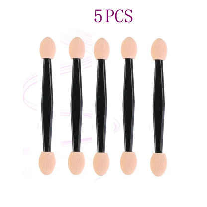 Hot Fashion 30/5Pcs Pro Sponge Stick Eye Shadow Brush Applicator Cosmetic Make up  Double-head Eyeshadow Brush For Women Makeups