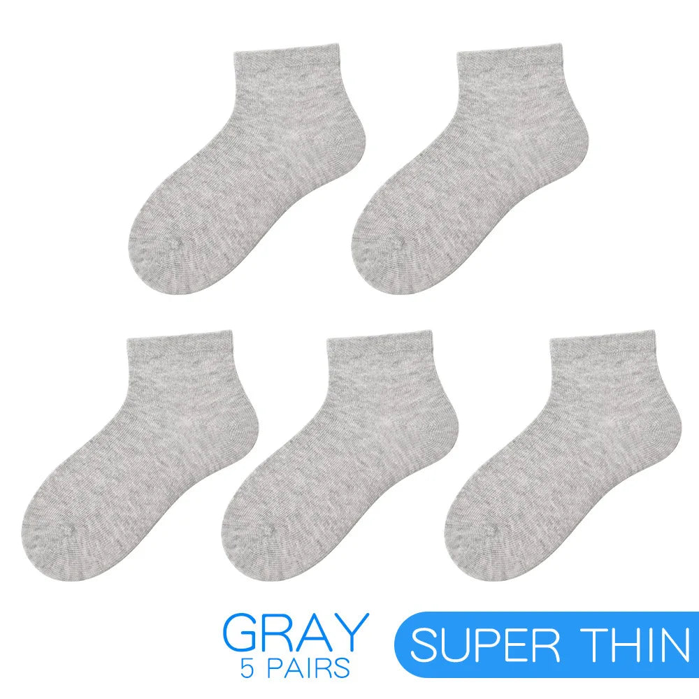 MIPP brand new product 2018 summer girl boy ultra-thin mesh socks solid color children's socks 5 pairs/lot