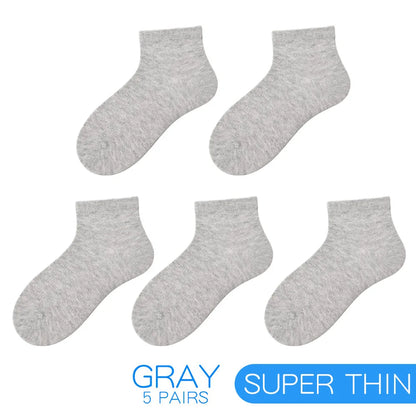 MIPP brand new product 2018 summer girl boy ultra-thin mesh socks solid color children's socks 5 pairs/lot