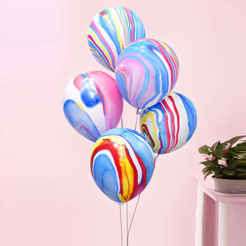 10/20/30pcs 12inch Christmas Marble Agate Latex Balloon Wedding Supplies Happy Birthday Party Kid Toy Baby Shower Globos selling