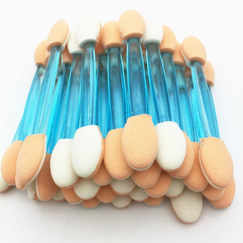 Hot Fashion 30/5Pcs Pro Sponge Stick Eye Shadow Brush Applicator Cosmetic Make up  Double-head Eyeshadow Brush For Women Makeups