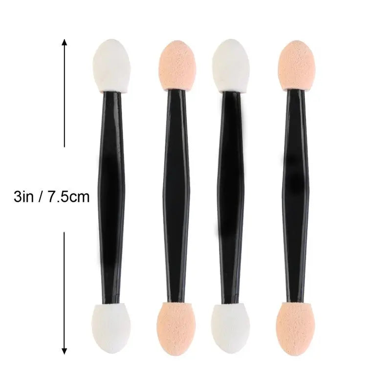 Hot Fashion 30/5Pcs Pro Sponge Stick Eye Shadow Brush Applicator Cosmetic Make up  Double-head Eyeshadow Brush For Women Makeups