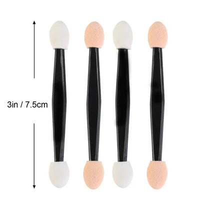 Hot Fashion 30/5Pcs Pro Sponge Stick Eye Shadow Brush Applicator Cosmetic Make up  Double-head Eyeshadow Brush For Women Makeups