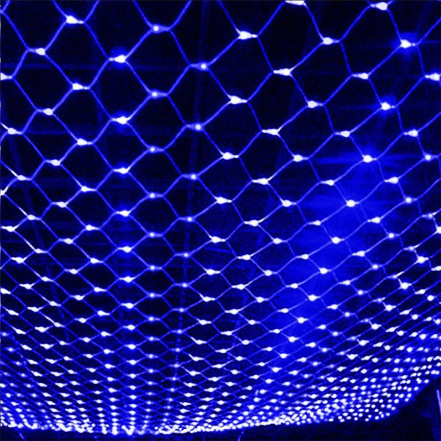 2x2M 3X2M 6X4M LED Christmas Net Light Outdoor Garden Net Mesh Fairy Garland Light Holiday Wedding Party Backdrop Curtain Light