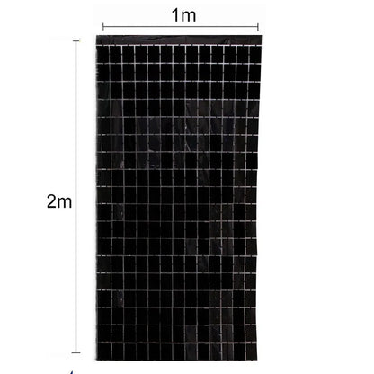 2M Backdrop Fornite Rain For Photo Zone Birthday Decoration Wedding Decor Christmas Tinsel Glitter Foil Backdrop Party Curtain